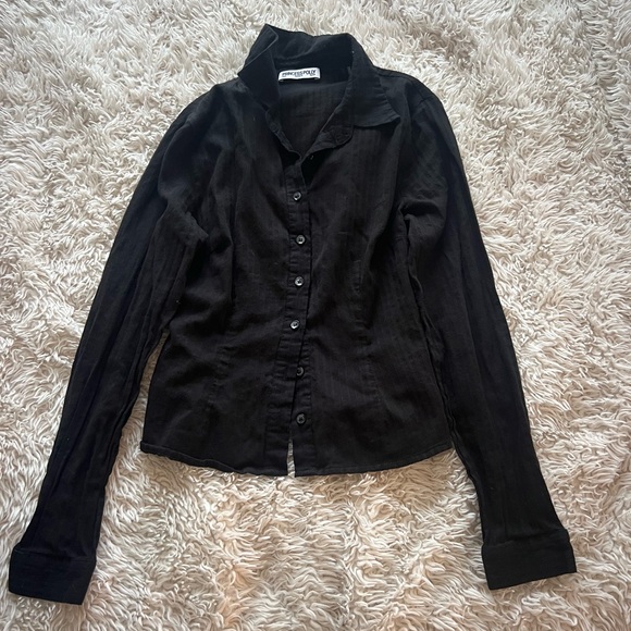 Princess Polly Folger Shirt Black - Picture 8 of 13